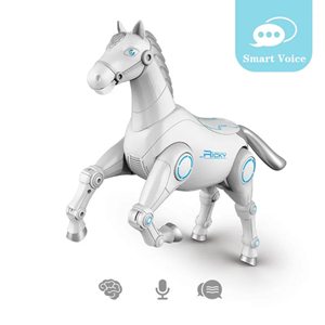 ربات اسباب بازی اسب سفید کنترلی Smart horse model control robot_ربات اسباب بازی